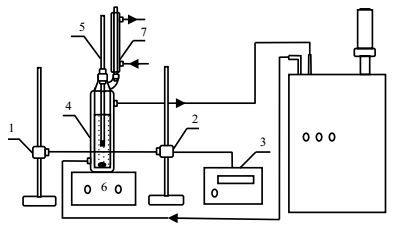 自制去离子二次蒸馏水;装置:由溶解釜 (郑州中原玻璃仪器制造有限公司