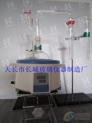 玻璃仪器 玻璃精馏装置 玻璃蒸馏装置-仪器仪表玻璃-天长市华玻实验仪器厂
